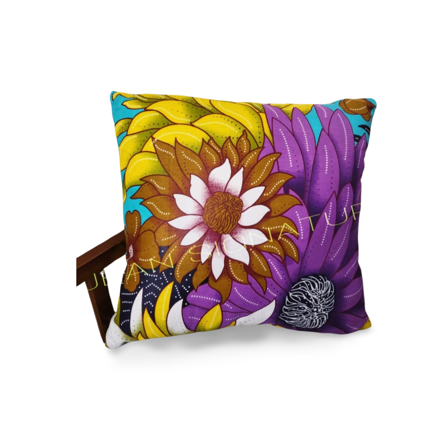 African Print Pillow Cover - 01