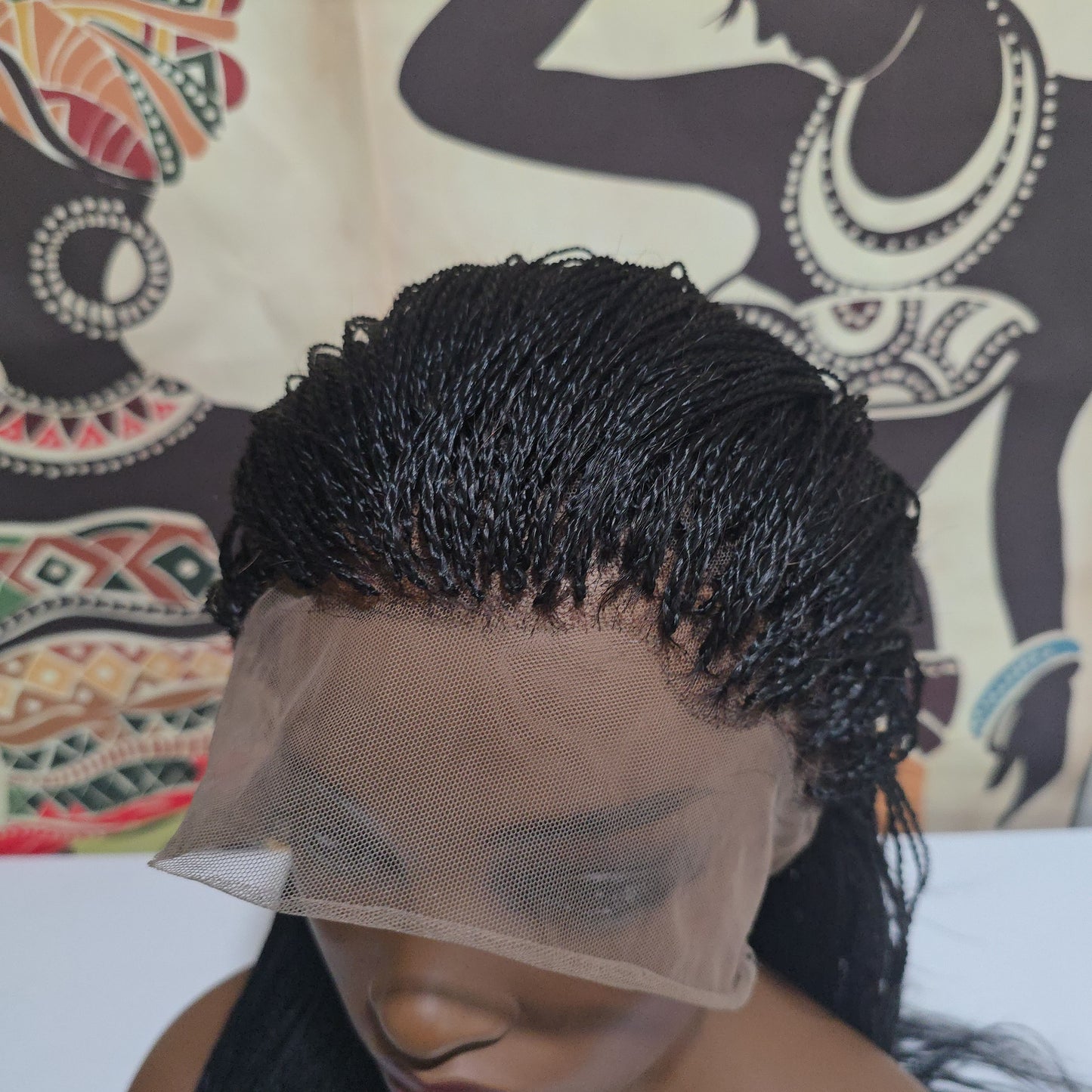 Ayoka Micro Twists Wig - Human Hair Full Lace - Feathered Ends