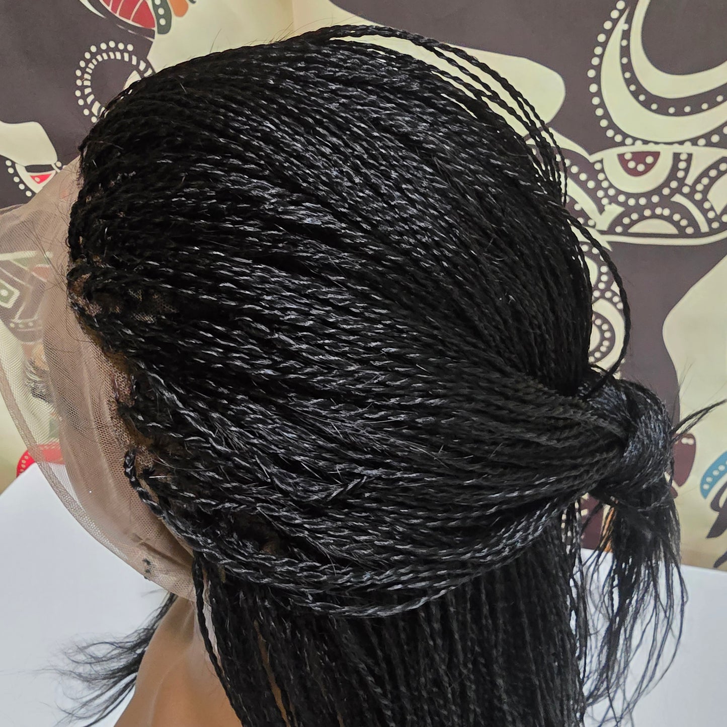 Ayoka Micro Twists Wig - Human Hair Full Lace - Feathered Ends