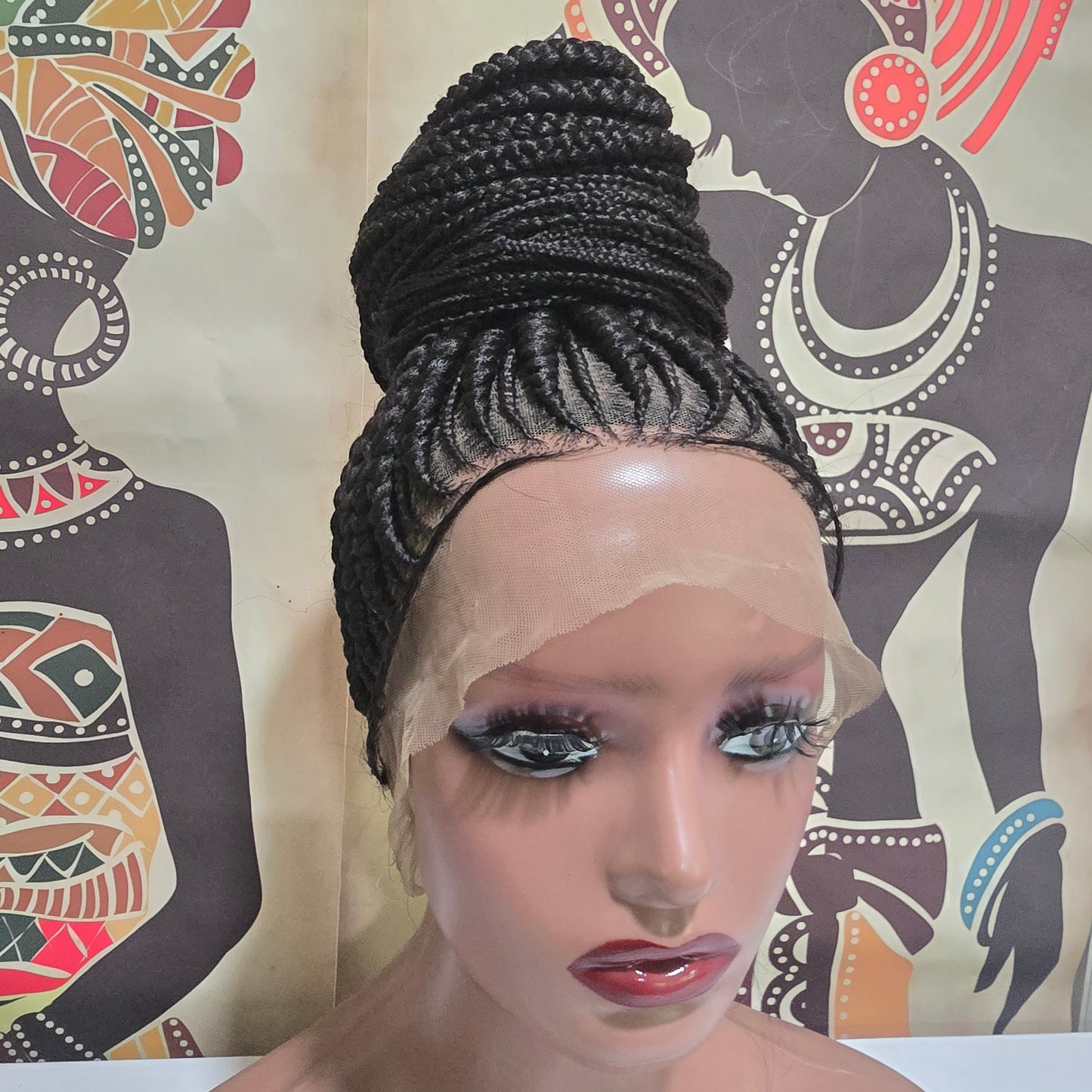 Dera Updo Braided Full Lace Wig - Synthetic