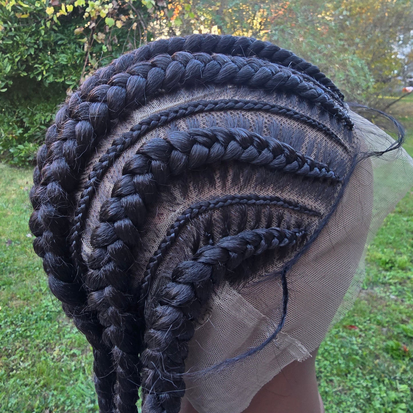 Abeni Braided Full Lace Wig - Synthetic