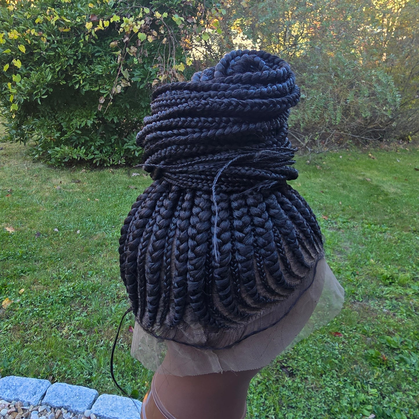 Dera Updo Braided Full Lace Wig - Synthetic