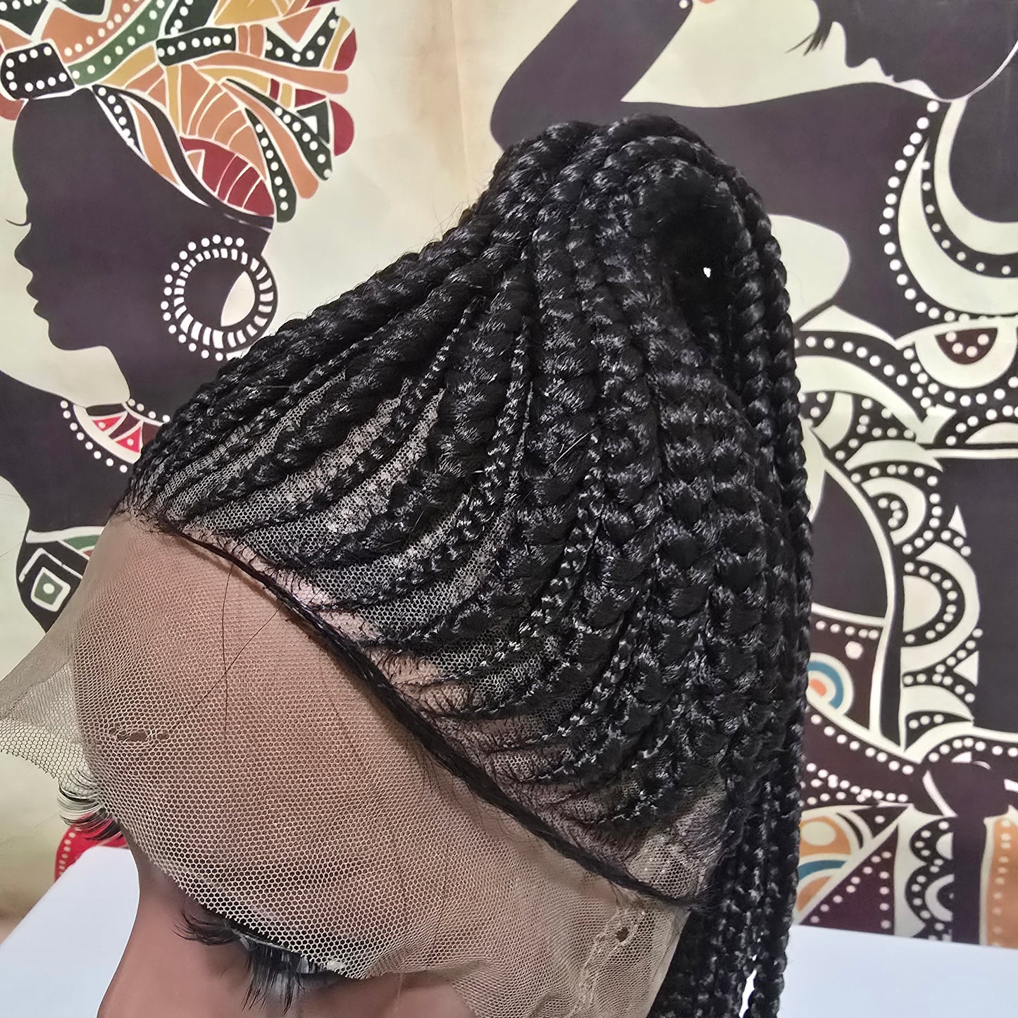Dera Updo Braided Full Lace Wig - Synthetic