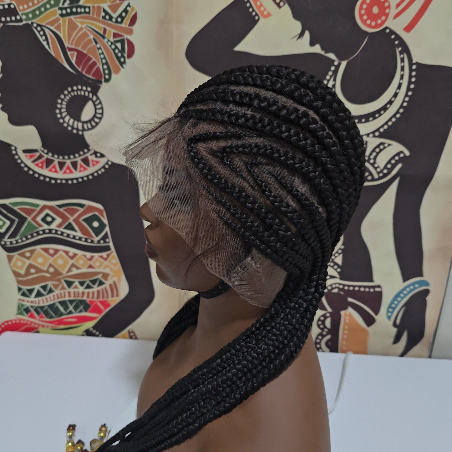 Thandie Braided Full Lace Wig - Synthetic