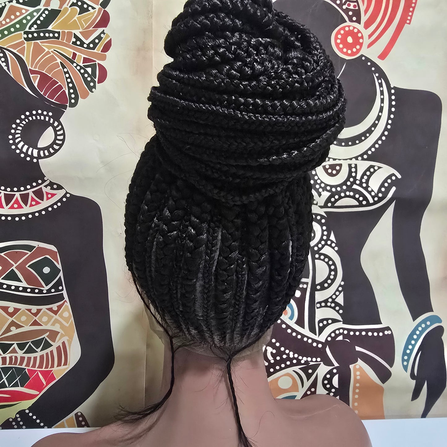 Dera Updo Braided Full Lace Wig - Synthetic