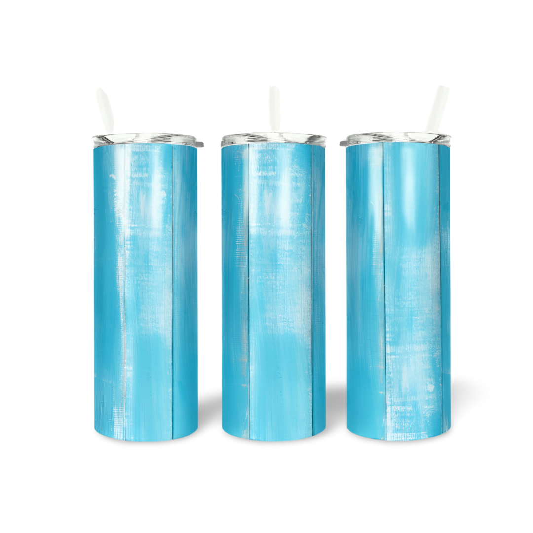 Blue Wood Tumbler