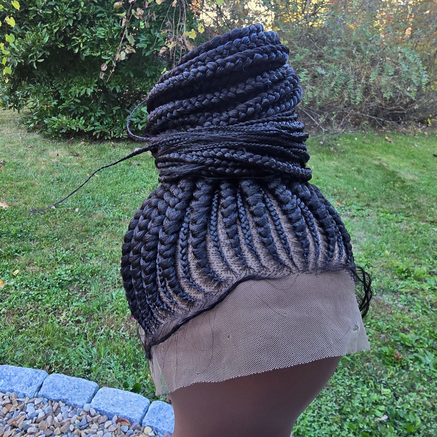 Dera Updo Braided Full Lace Wig - Synthetic