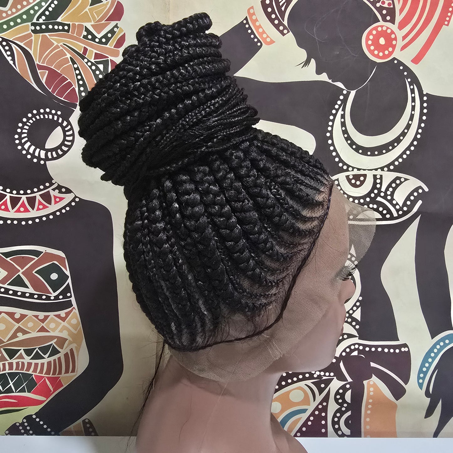 Dera Updo Braided Full Lace Wig - Synthetic