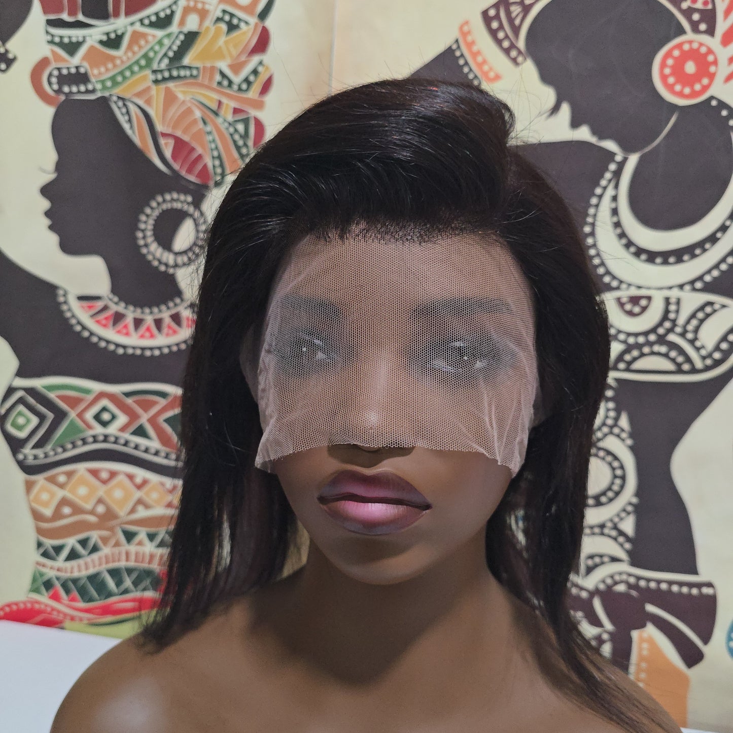 Bean Human Hair Full Lace Wig - Silky Straight - 12" (Type A Lace)