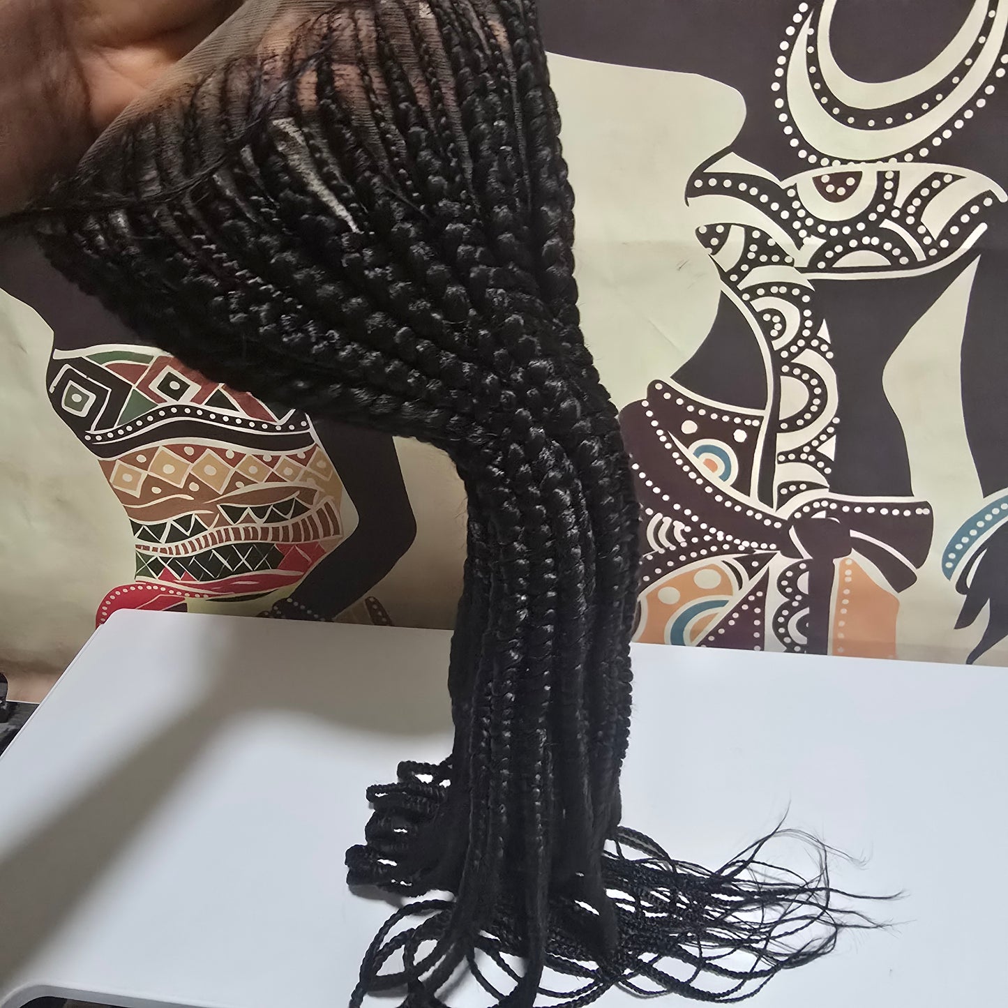 Dera Updo Braided Full Lace Wig - Synthetic