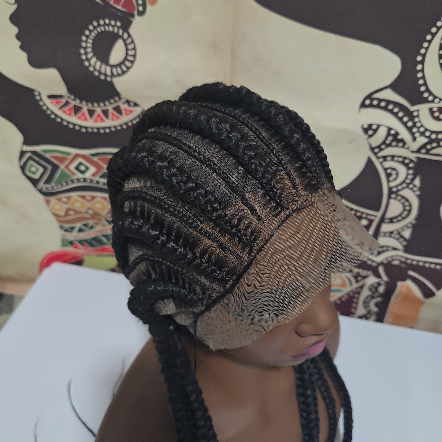 Abeni Braided Full Lace Wig - Synthetic