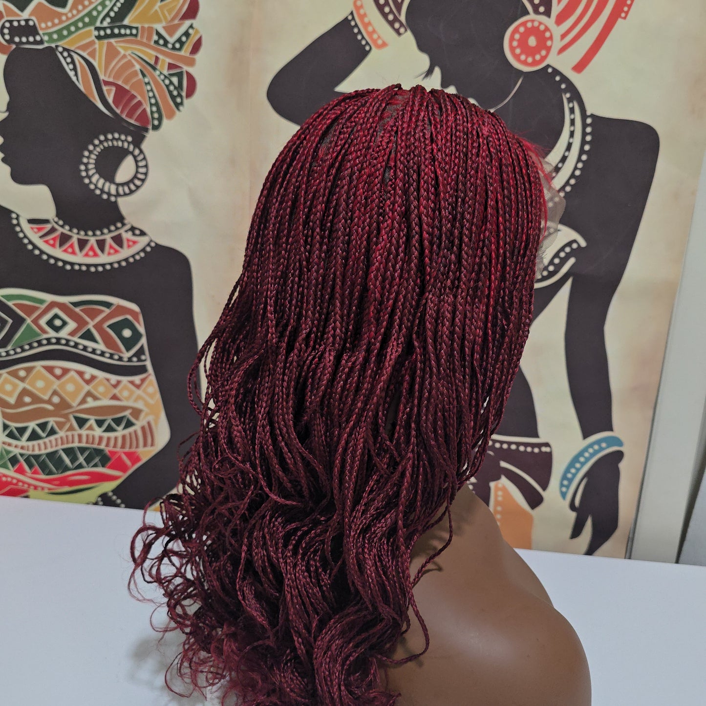 Amaka Braided Full Lace Wig - Synthetic