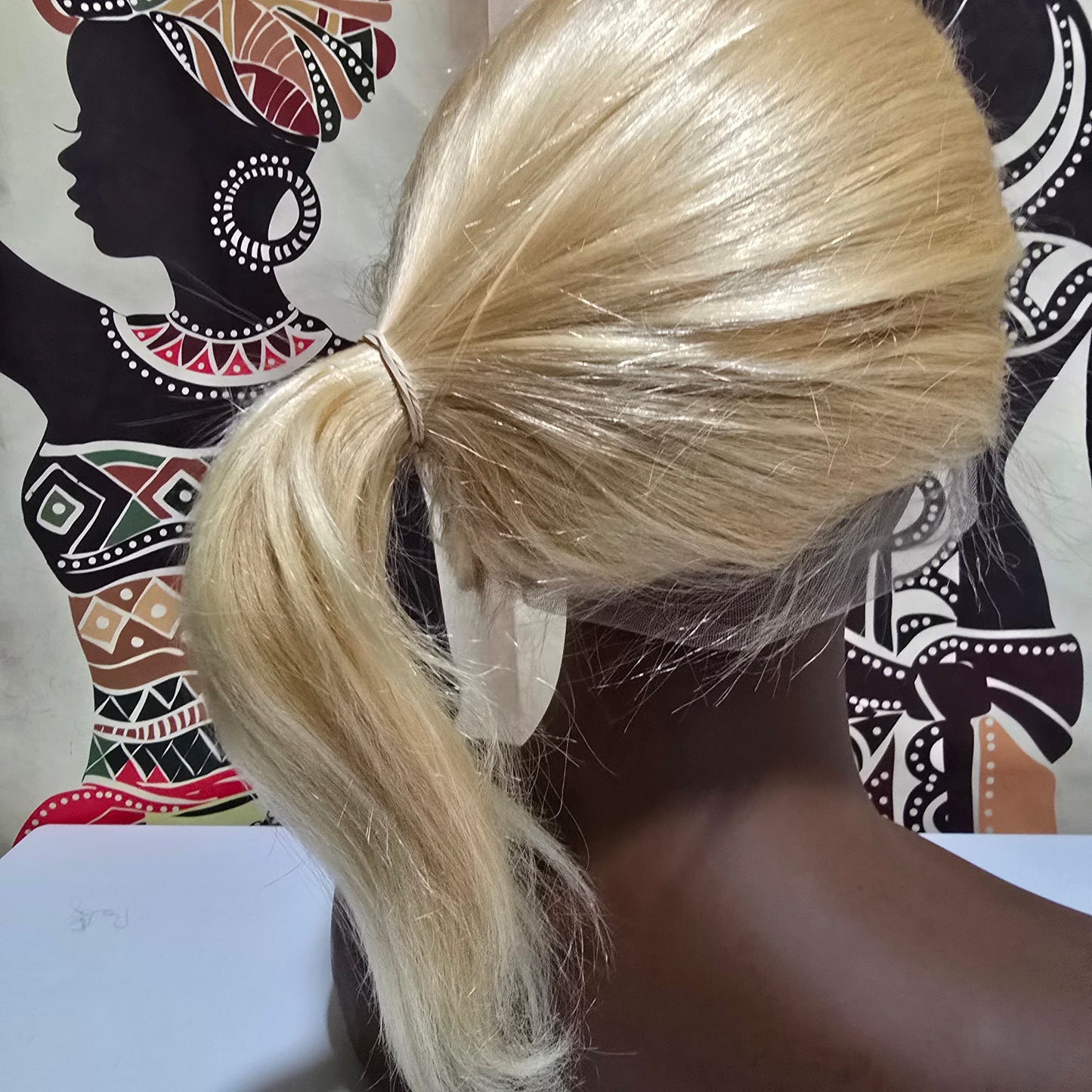 Bean Human Hair Full Lace Wig - Silky Straight - 14"
