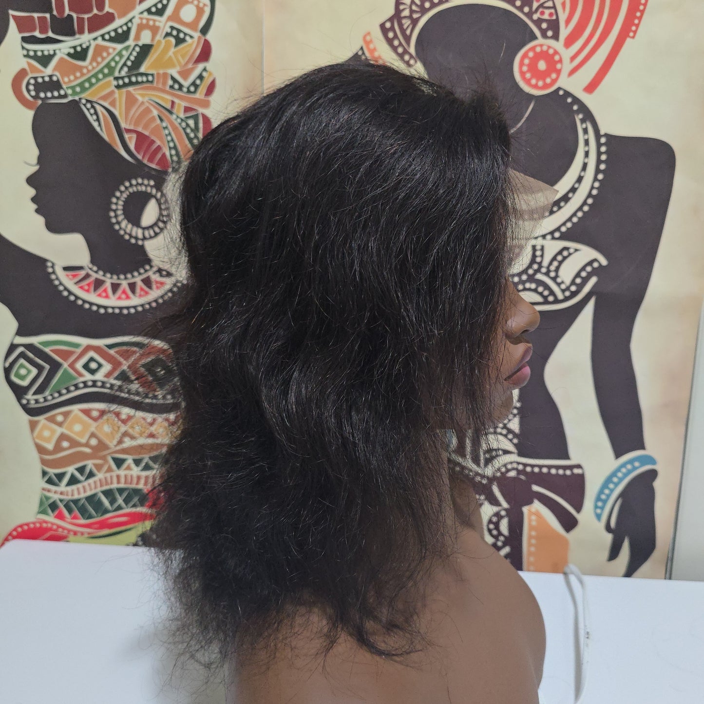 Bean Human Hair Full Lace Wig - Silky Straight - 10" (Type B Lace)