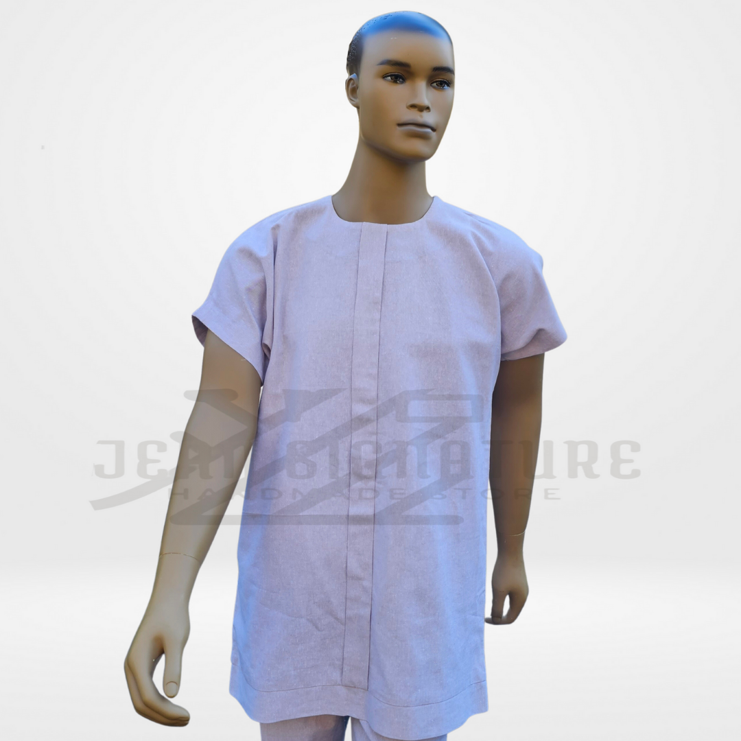 Amare African Men Co-Ord Sets - Ivory