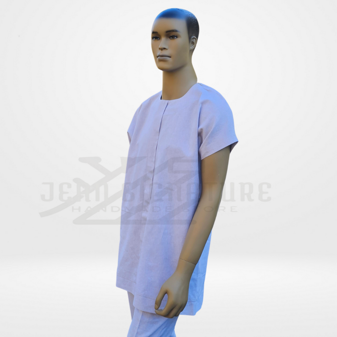 Amare African Men Co-Ord Sets - Ivory