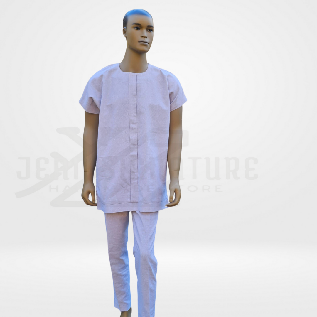 Amare African Men Co-Ord Sets - Ivory