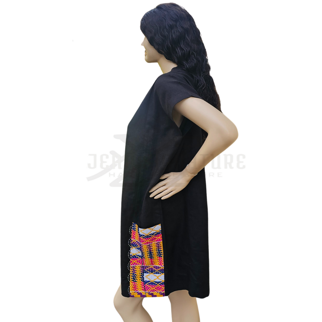 Odun Rhinestones Short Caftan - 01