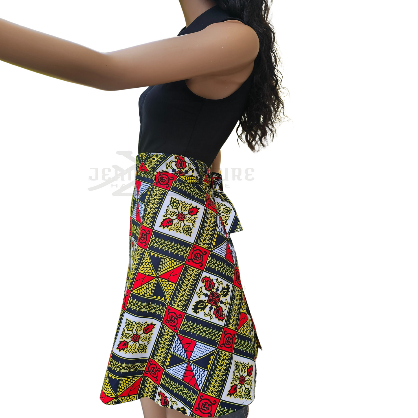 Zara African Print Wrap Around Skirt - 03