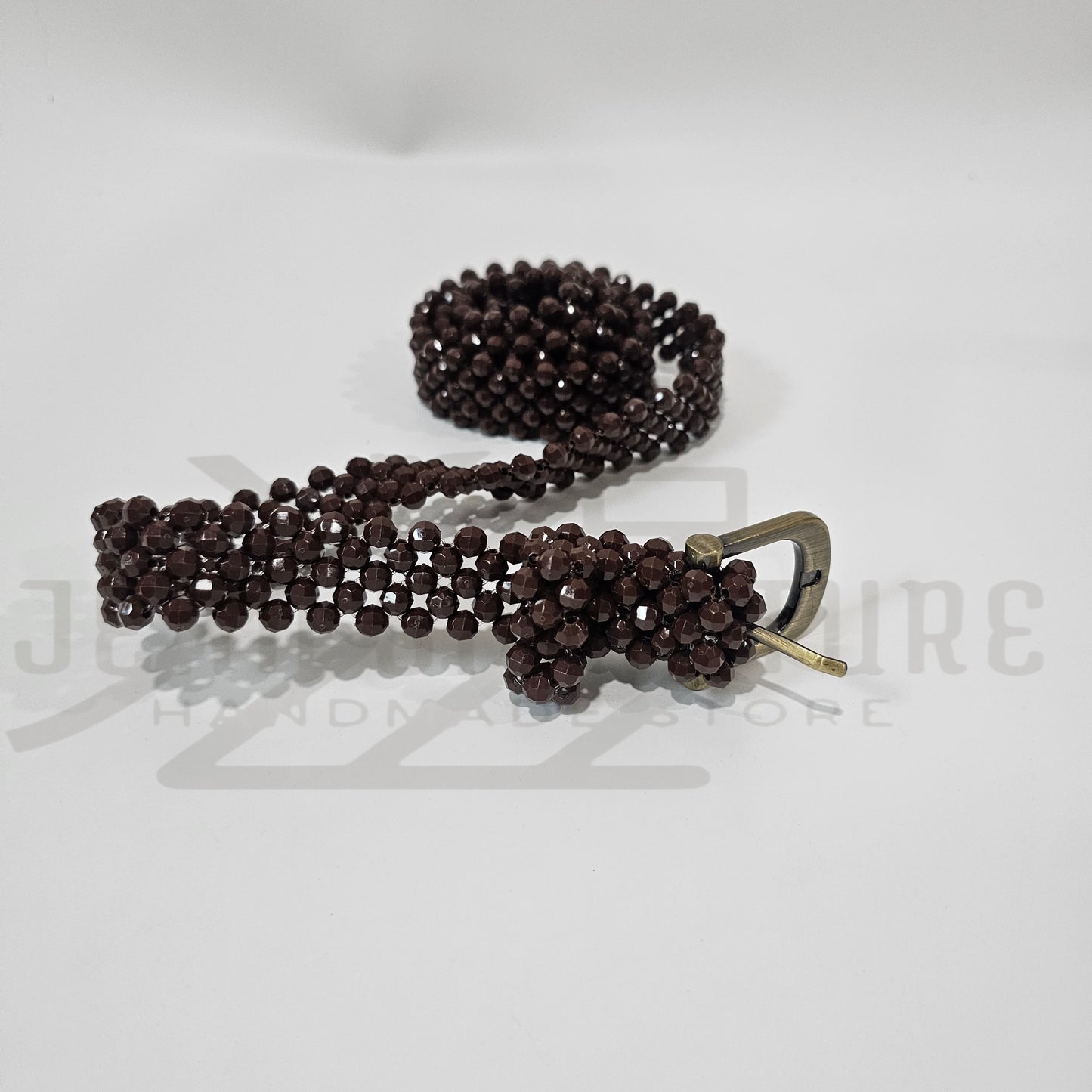 Moyo Beaded Belt - Chocolate