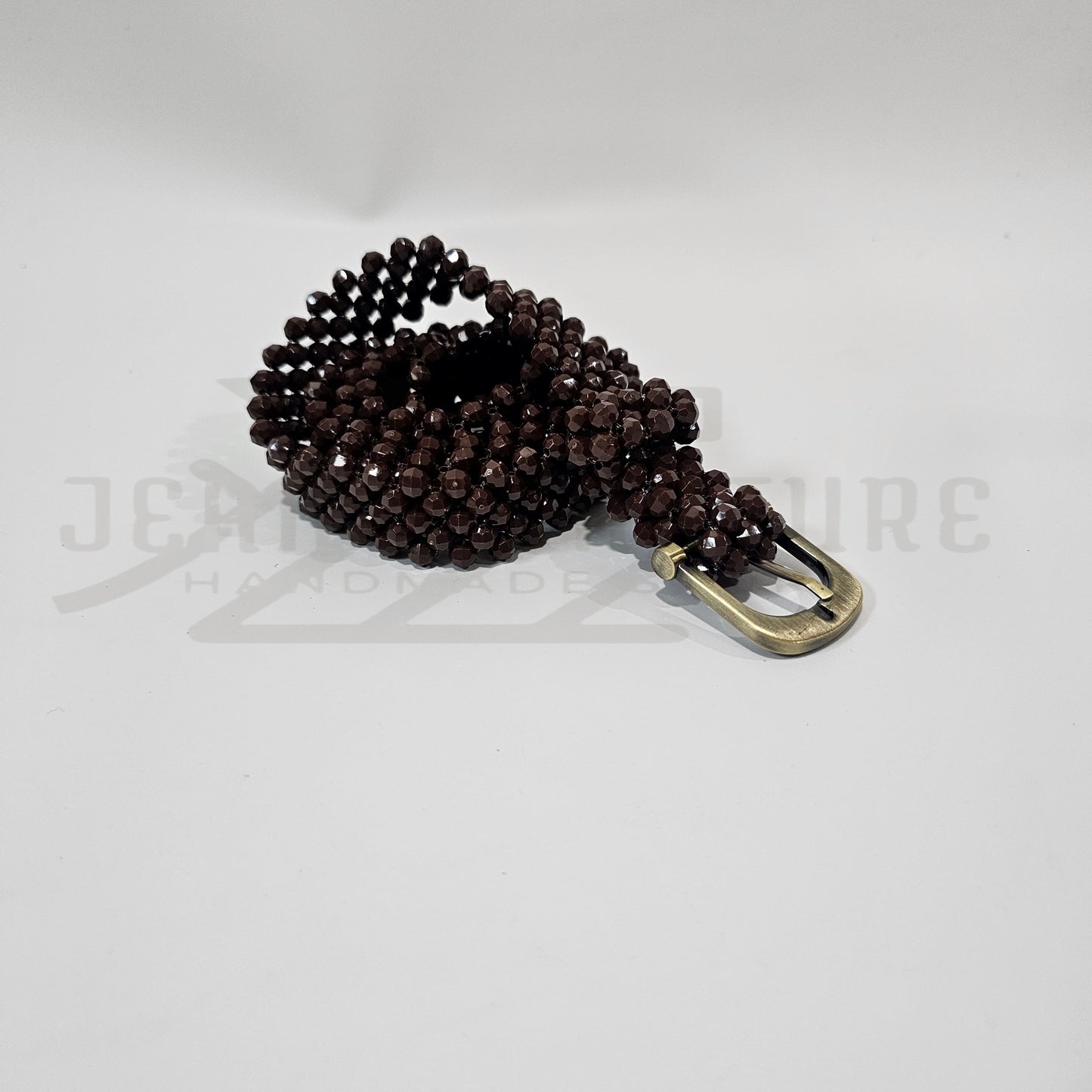 Moyo Beaded Belt - Chocolate