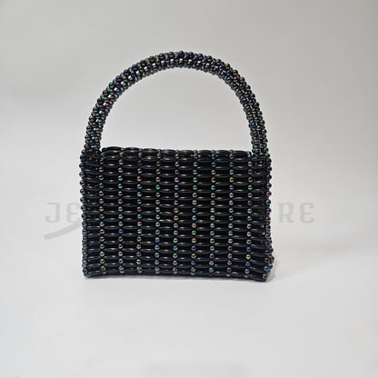 Ebony Beaded Handbag