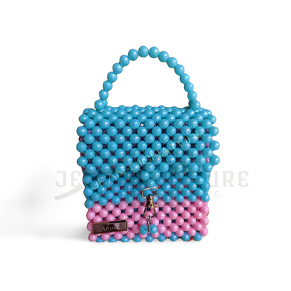 Meka Mini Beaded Handbag - Pastel