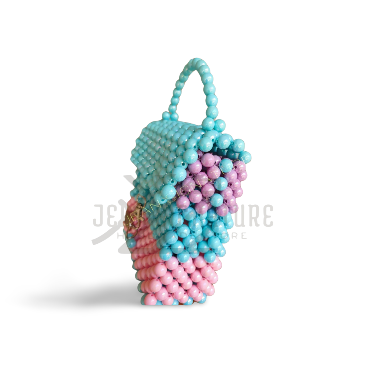 Meka Mini Beaded Handbag - Pastel