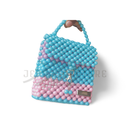 Meka Mini Beaded Handbag - Pastel