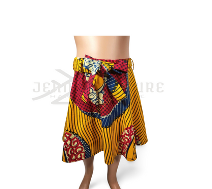 Zuri African Print Girls Skirt - 01