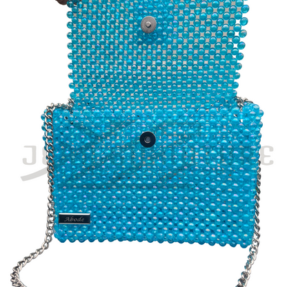 Hermosa Beaded Handbag - Blue