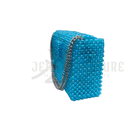 Hermosa Beaded Handbag - Blue