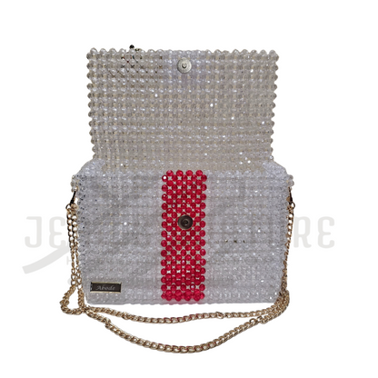 Rosie Beaded Bag - Clear