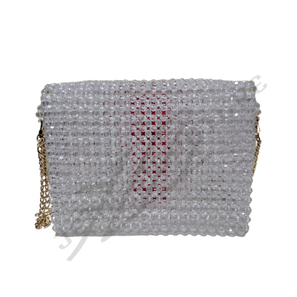 Rosie Beaded Bag - Clear