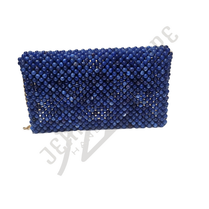 Emily Beaded Handbag (Royal Blue) - 01