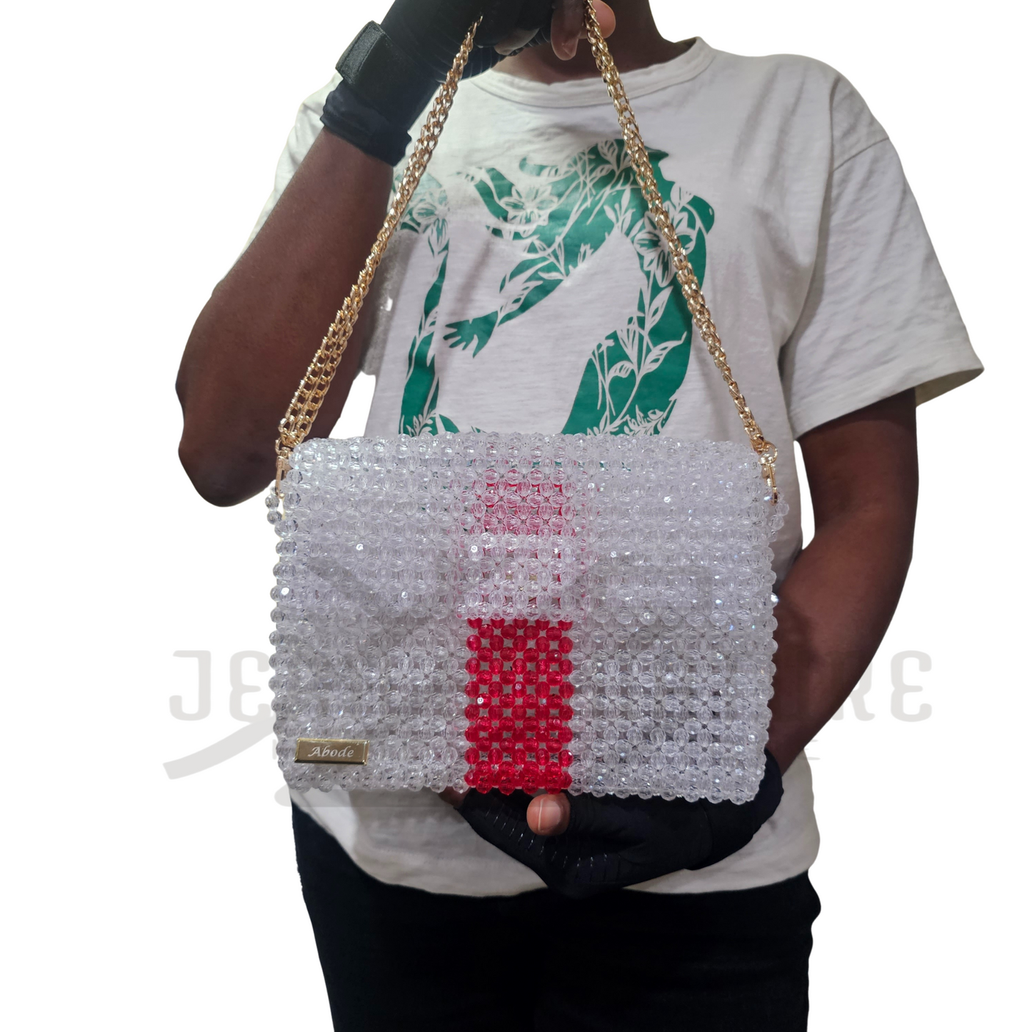 Rosie Beaded Bag - Clear