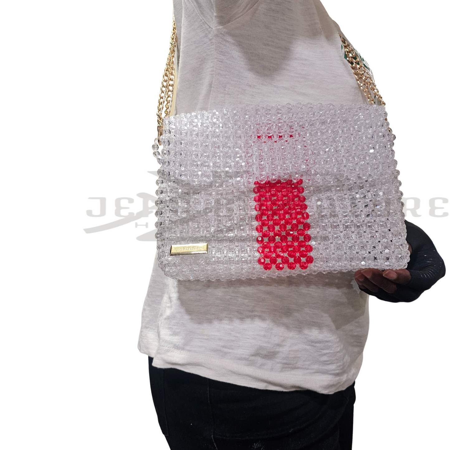 Rosie Beaded Bag - Clear