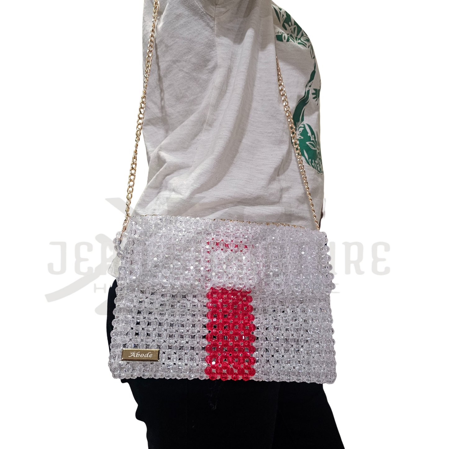 Rosie Beaded Bag - Clear