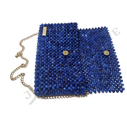 Emily Beaded Handbag (Royal Blue) - 01