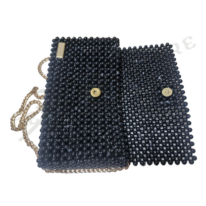 Emily Beaded Handbag (Black) - 02