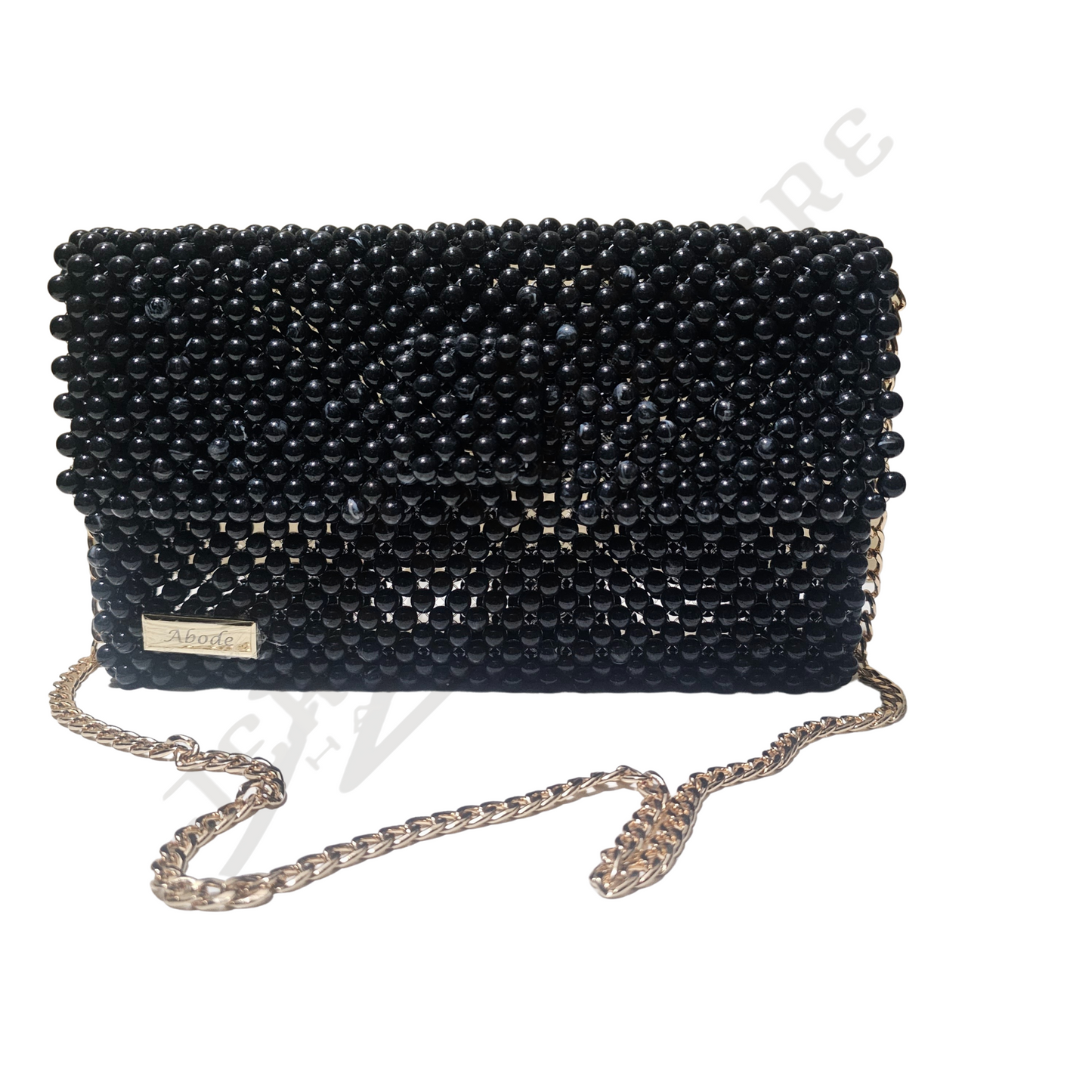 Emily Beaded Handbag (Black) - 02