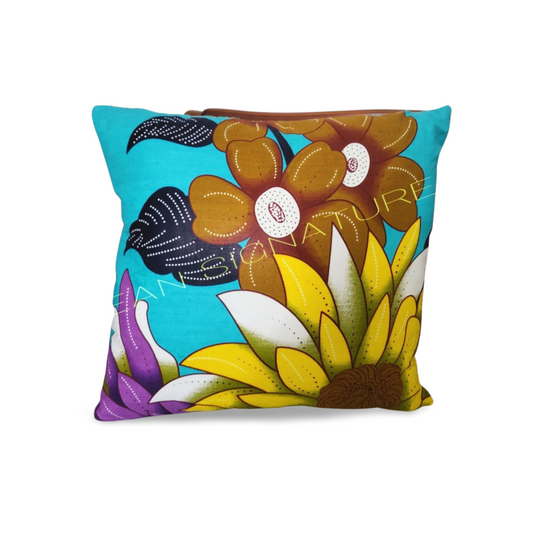 African Print Pillow Cover - 01