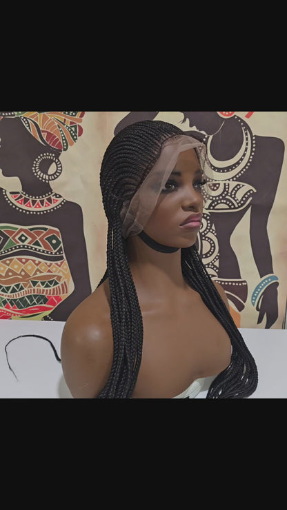 Nia Braided Full Lace Wig - Synthetic