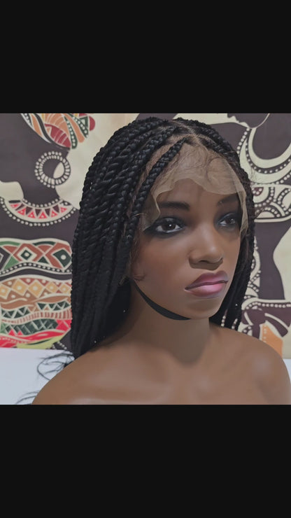 Adebola Braided Full Lace Wig - Synthetic - 32"