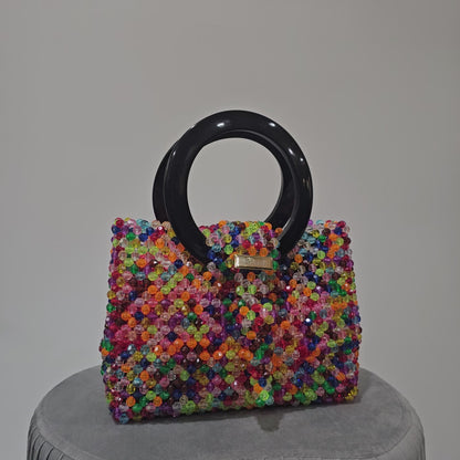 Iris Beaded Handbag - Multicolor