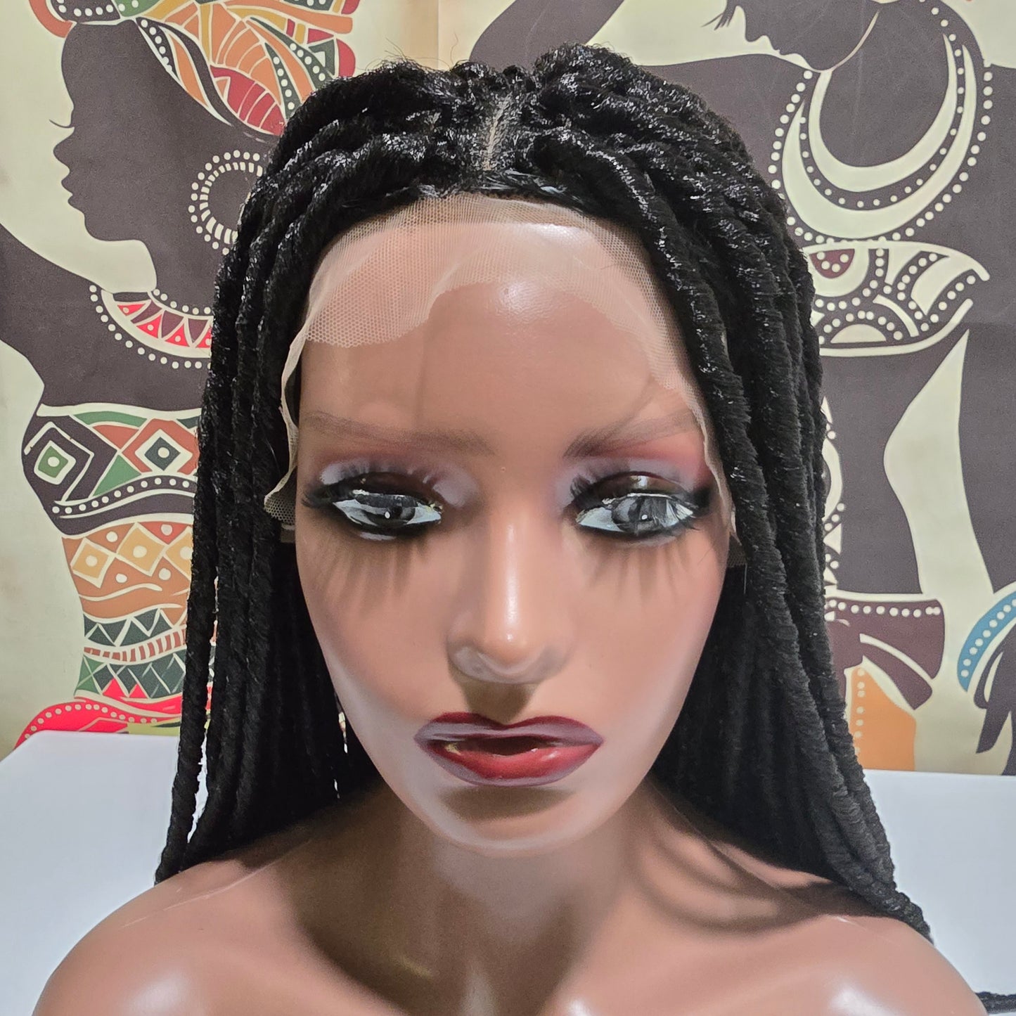 Kesia Faux Locs Full Lace Crotchet Wig - Synthetic