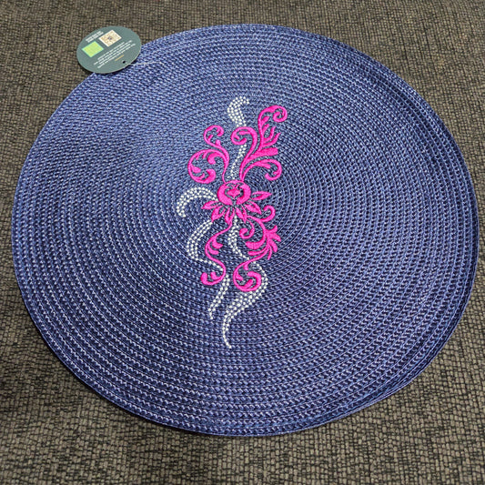 Jean Embroidered Placemat - Artisan Table Décor -JP09