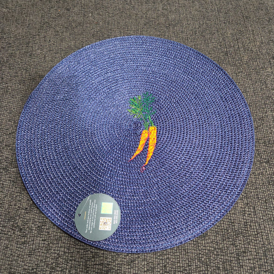 Jean Embroidered Placemat - Artisan Table Décor -JP06