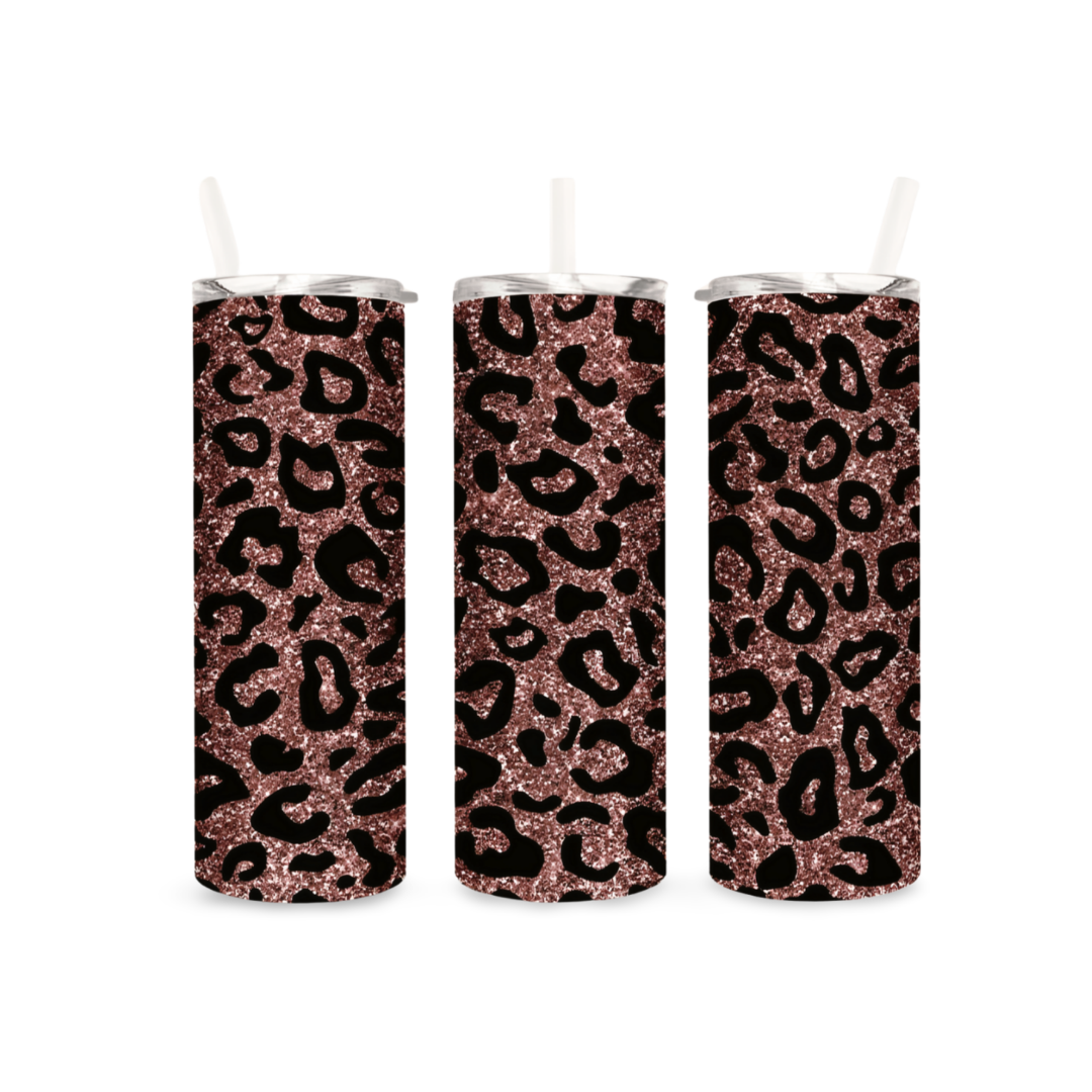 Glitter Leopard Tumbler - 06