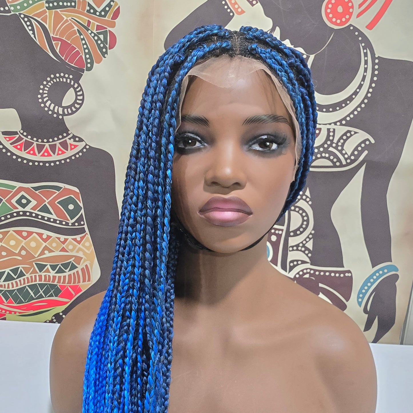 Azul Braided Full Lace Wig - Synthetic - 36"